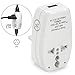 Yubi Power USA to UK Plug Adapter 3 in 1 Universal Travel Adapter with 2 Universal Outlets and 1 USB 2.1A Port - Built in Surge Protector and Light Indicator - Type G for UK, Hong Kong, and More!