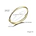 Stainless Steel 18K Gold Tone Traditional Smooth Bracelet Bangle Cuff for Baby Adjustable 4.68-5.85