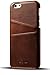 XRPow iPhone 6s Wallet Phone Case, iPhone 6 Case, Slim PU Leather Back Protective Case Cover with Credit Card Holder Brown