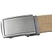 moonsix Canvas Web Belts for Men,Solid Color Casual Military Style Belt,Khaki