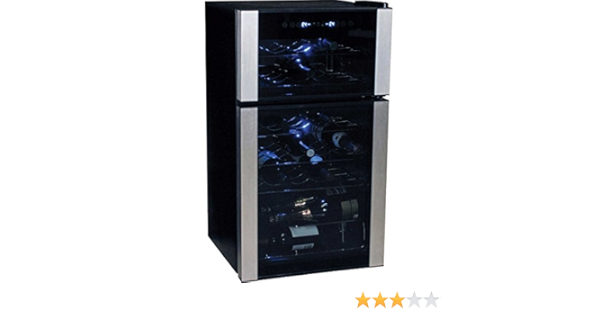 Koolatron Elite Series 29 Bottle 2 Door Dual Zone Wine Cellar Amazon Ca Home