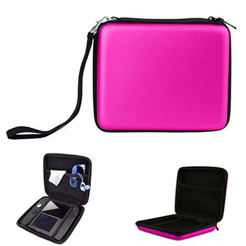 Hongfa 1pcs Nintendo 2DS (Pink) Case, Replacement EVA Waterproof Travel Carrying Protective Hard Case for Nintendo 2DS Hongfa 1pcs Nintendo 2DS (Pink) Case, Replacement EVA Waterproof Travel Carrying Protective Hard Case for Nintendo 2DS