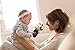 X-Large Premium Baby Rattle, Extra Soft Plush Cow Teether, (BPA Free), by LittleFoot Nation, Safe for Teething, Develops & Improves Baby's Hand-Eye Coordination