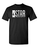 Star Labs Adult DT T-Shirt Tee (XX Large, Black)