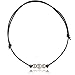 Barch Young White Pearl Choker on Black Leather Cord with 3 AA Quality Beads Necklace for Girls (Adjustable)
