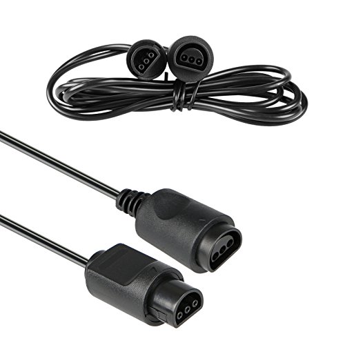 SunTrade 4-Pack 6ft Extension Cable for 64 N64 Controller,Black (4) - Thumbnail 6