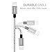multifun 4FT Nylon Braided Lightning to USB Cable, iPhone Charger Apple MFI Certified, Fast Charge Sync Cable Charging Cord with Aluminum Connector for iPhone 7 7 Plus 6s 6 iPad iPad Air iPad Mini