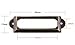 WEICHUAN 100Pcs 1.7cm x6cm Antique Brass Label Holders Iron Card Frame with Screws for Office Library Cabinet Shelves Drawer Name Plates Storage Bins File Drawer
