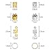 GUGELIVES 160PCS aluminum hair coil dreadlocks Beads Cuffs braiding clips Spring Twisted Braid hair rings for braids accessories