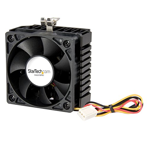 StarTech.com 65x60x45mm Socket 7/370 CPU Cooler Fan With Heatsink TX3 Connector CPU Cooler FAN370PRO (Black)