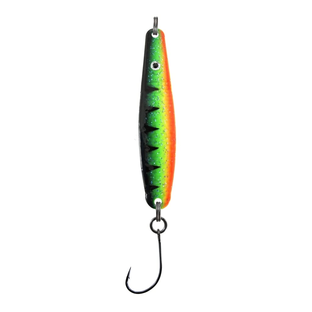 Dega Jenzi Lars Hansen Jumper Sea Trout Indicator with Single Hooks 8 cm 25 g Fire Tiger UV