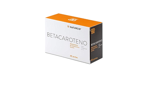 Betacaroteno - provitamina A - Naturcid - Perlas - [45 perlas de 349mg] -  Procedente de Alga Dunaliella Salina : Amazon.es: Salud y cuidado personal