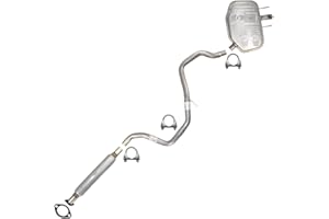 Northeastern Exhaust | Stainless Steel - Exhaust Resonator, Intermediate Pipe, Muffler Compatible for Chevrolet Malibu 2013-2015 | Chevrolet Malibu Limited 2016 2.5L - Includes Gasket and Clamps