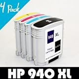 Remanufactured HP 940 XL Ink Set Cartridge For Officejet 4 Pack, Office Central