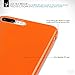 iPhone 8 Plus / iPhone 7 Plus Covers, Terrapin iPhone 8 Plus / iPhone 7 Plus Case - TPU Gel - Slim Design - Durable Shock Absorbing - Back Protector - Solid Orange