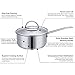 Mr Rudolf Chef's Classic 18/10 Stainless Steel 1 Handle Saucepan with Glass Lid 1.6 Quart Dishwasher Safe PFOA Free 16cm 1.5 Lite…