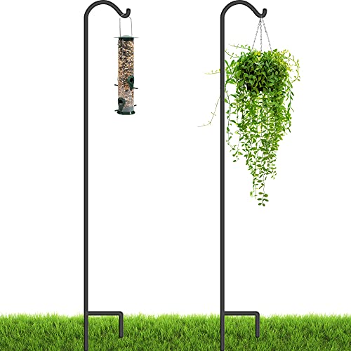Shepherds Hooks for Hanging Plants 2 Pack 92" Heavy Duty Hanging