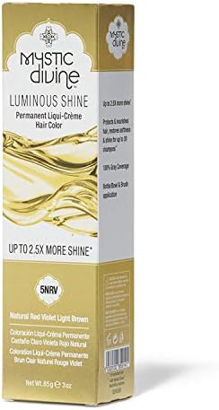 Mystic Divine 5NRV Natural Red Violet Light Brown Liqui-Creme Permanent Hair Color 5NRV Natural Red Violet Light Brown