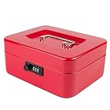 KYODOLED Medium Cash Box with Combination Lock Safe