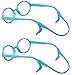 Kids Comfortable Silicone Anti-slip Holder for Glasses Ear Hook Eyeglass Strap Replacement Temple Tip - Pack of 2 - Blue