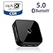 Huifen Bluetooth 5.0 Transmitter Receiver, Wireless Audio Adapter via Digital Optical TOSLINK 3.5mm AUX RCA Jack Dual Link AptX Low Latency 2 Devices Simultaneously for TV/Home Stereo System (Black)thumb 1