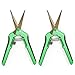 Happy Hydro - Trimming Scissors - Straight Tip - Titanium Coated Blades with Spring-Loaded Comfort Grip Handles - 2 Pack