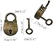 Hyamass 3 Pack Small Bear Head Vintage Antique Padlocks with Keys (Bronze)