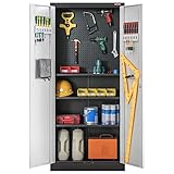 BESFUR Locking Tool Cabinet, Garage Storage Cabinet