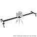 Neewer Aluminum Alloy Camera Track Slider Video Stabilizer Rail with 4 Bearings for DSLR Camera DV Video Camcorder Film Photography, Loads up to 17.5 pounds/8 kilograms (100cm)