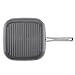 Ayesha Curry Hard Anodized Aluminum Deep Square, Grill Frying Pan, Small, Gray