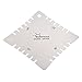 ammoon 4pcs Stainless Steel Guitar Notched Radius Gauge Fingerboard Fretboard Measuring Tool Set
