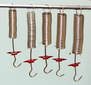SEOH Hooke's Law Springs Set of 5 for Physics Experiments: Science Lab ...
