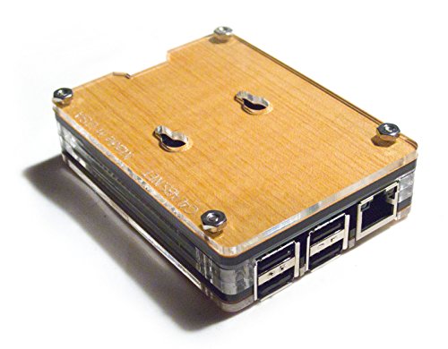 Zebra Case - Raspberry Pi3, 2, B+ and 2B (Maple) with Heatsinks ~ C4Labs