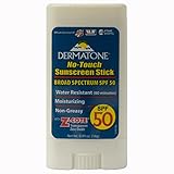 Dermatone SPF 50 Plus No Touch Sunscreen Stick with Z Cote, 0.49 Ounce