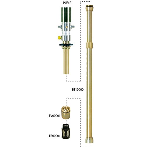 Lubeworks Oil Transfer Pump Extension Tube 30" with Diameter of 42mm / 1-5/8" on Heavy Duty Air Operated Pneumatic Oil Pumps for Motor, Synthetic Hydraulic, Gear Oil, Transmission, Anti-Freeze, etc. - Thumbnail 2