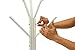 MULSH Standing Coat Rack Hat Hanger Coat Rack Hooks Coat Rack Hall Tree Entryway Standing Hat Jacket Coat Hanger Rack in White,17.72