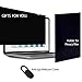 homy Privacy Matte Screen Protector for 14.0 inch Widescreen Laptops. Bonus: Web Camera Sliding Cover for Computer, Storage Folder. Easy Removable, Filter Size: 6 7/8 x 12 3/16 inch, Except Edges.