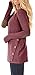 Womens Cotton Casual Long Sleeve Tunic Tops with Buttons Solid Color Faux Suede Round Neck Blouses Red XL