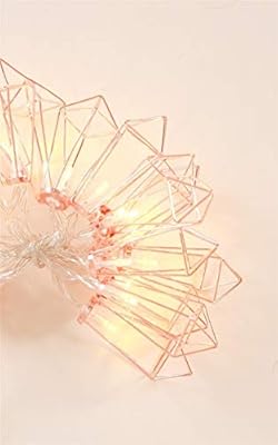 rose gold geometric boho lights