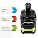 OHYES BAT Replacement for Ryobi 18V Battery Lithium for P102 P103