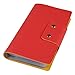 Nicely Neat Credit Card Holder Leatherette Business Card / Credit Card Organizer Book (Rose Red) - Holds Up to 188 Cards (96 Cells) - Top Grade Faux Leather - 32 Pages - Stylish