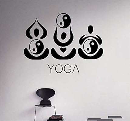 Pegatina De Pared Pegatina De Pared Frases Tres Personas De Yoga