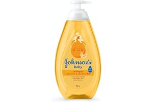 Shampoo de Glicerina Johnson's Baby, 750ml | Hipoalergênico, Testado por Pediatras e Dermatologistas, Fragrância Suave