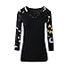 Halloween Women Long Sleeve T Shirt,Napoo Novelty Halloween Pumpkin Printed V Neck Casual Blouse For Fall Winter