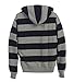 Gioberti Mens French Terry Pullover Striped Hoodie Sweater