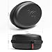 Sentey LS-7501 Universal Black Carrying Case for Foldable Headphones with Metal Zipper, Eva Rubber, Dual Compartments, Compatible with Most Foldable Headphones, Inner Dimensions 6.75 x 5 x 3.5 inches