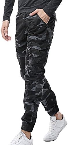 AOQ Men's Cotton Cargo Pants Cargo Combat Work long Pants Casual Military Army