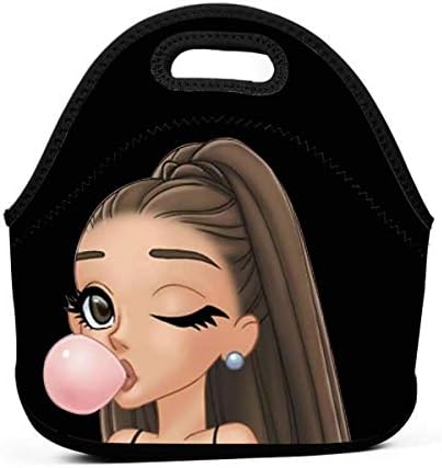 Thick Reusable Insulated Thermal Lunch Bag Small Waterproof Lunch Box Carry Case Handbags Tote with Zipper for Outdoor Travel Picnic, Ari-Ana Cute Gran-De