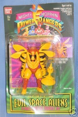 Mighty Morphin Power Rangers Evil Space Aliens STINGER SHOOTING GRUMBLE BEE Action Figure
