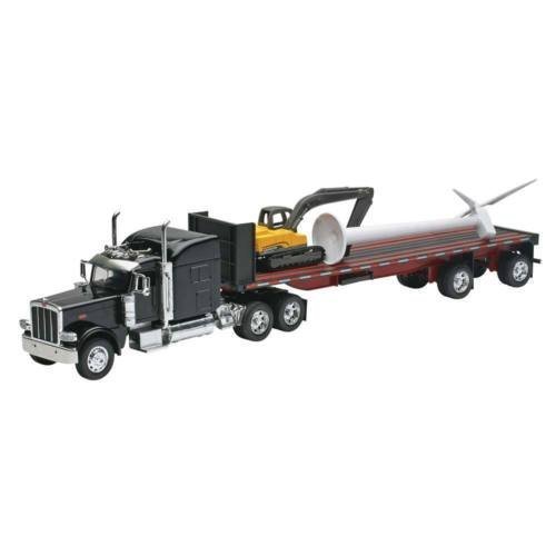 New-Ray Toys 1/32 Peterbilt 389 Flatbed w/Wind Turbine SS-10333 NIB